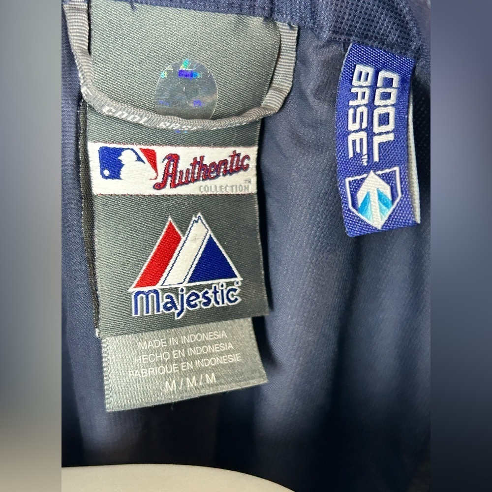Majestic Minnesota Twins windbreaker pull over cool base size M MLB - Picture 9 of 10
